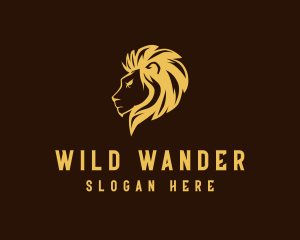 Majestic Wild Lion logo design