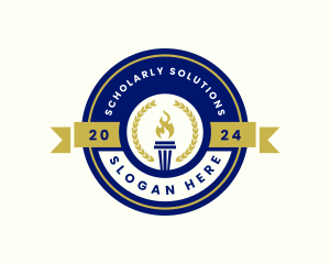 Scholar - University Torch Education logo design