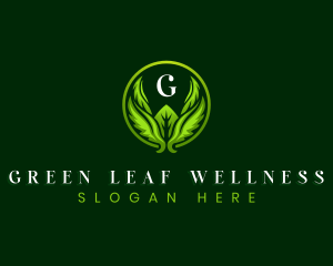 Wellness Leaf Spa logo design