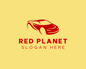 Red Sports Car logo design