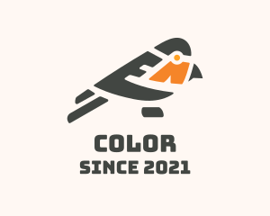 Passerine - Minimalist Robin Bird logo design