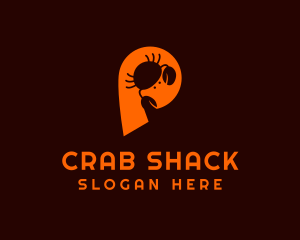 Crab - Crab Restaurant Letter P logo design