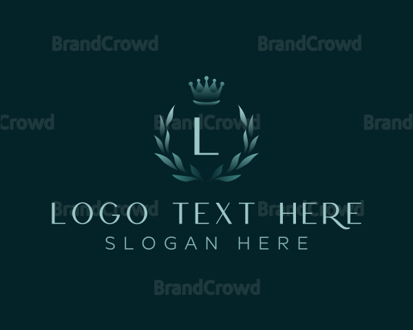 Luxury Wreath Crown Logo