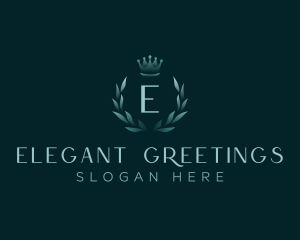 Luxury Wreath Crown logo design