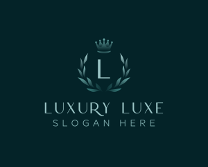 Luxury Wreath Crown logo design