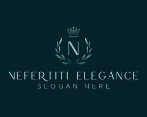 Luxury Wreath Crown logo design