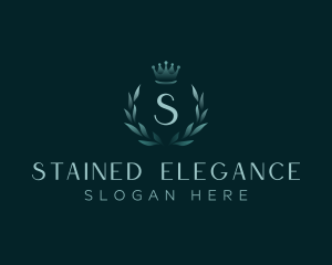 Luxury Wreath Crown logo design