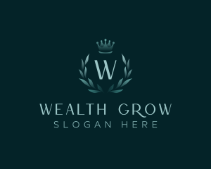 Luxury Wreath Crown logo design