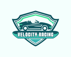 Gradient Car Race logo design