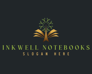 Notebook - Academic Book Tree logo design