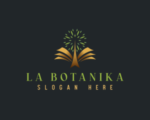 Learning - Academic Book Tree logo design