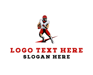 Athlete - Football Game Player logo design
