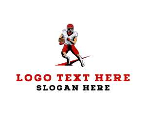 Football - Football Game Player logo design