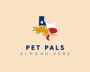 Texas Armadillo State logo design