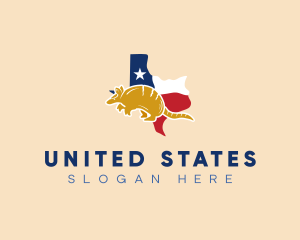 Texas Armadillo State logo design