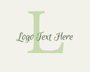 Brand - Elegant Green Brand Lettermark logo design