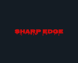 Stab - Blood Drip Stab Horror logo design