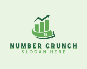 Accounting Money Statistics logo design