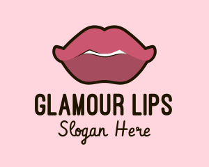 Lips Beauty Cosmetics  logo design