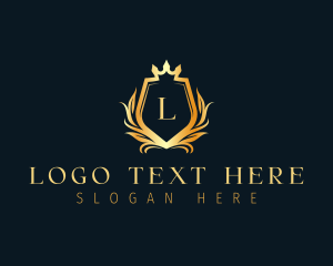 Luxury Crown Shield Logo