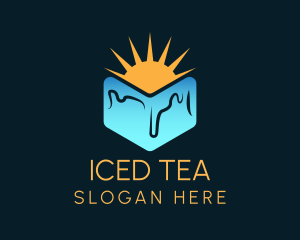 Ice Cube Sun logo design