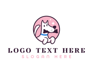 Cute Puppy Food logo design