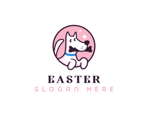 Cute Puppy Food logo design
