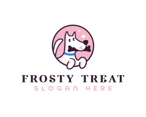 Cute Puppy Vet logo design