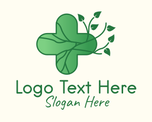 Hospital - Herbal Medicinal Cross logo design