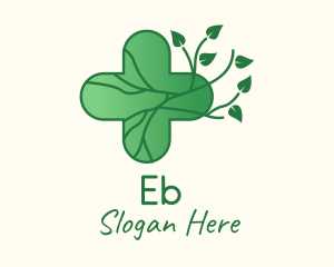 Clinic - Herbal Medicinal Cross logo design