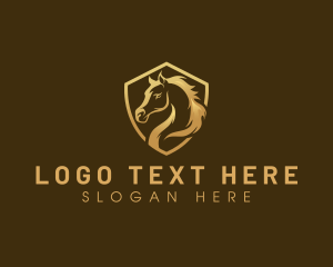 Polo - Horse Stallion Shield logo design