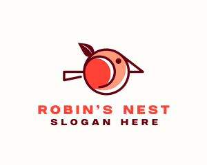 Wild Robin Bird  logo design