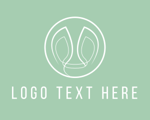 Outlines - Abstract Circle & Face logo design