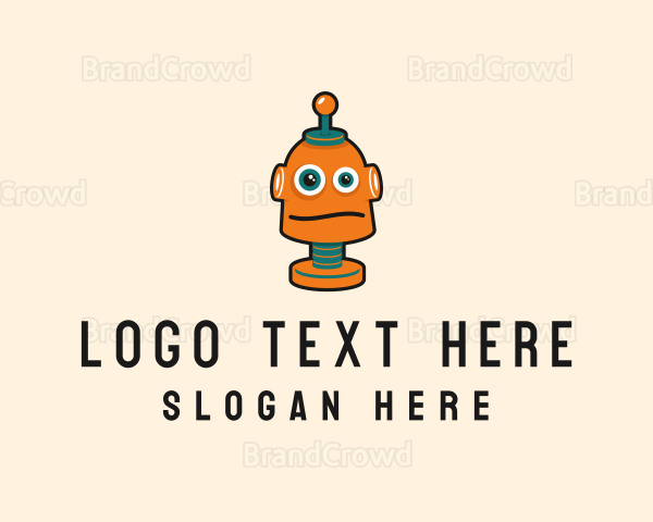Tech Robot Character Logo