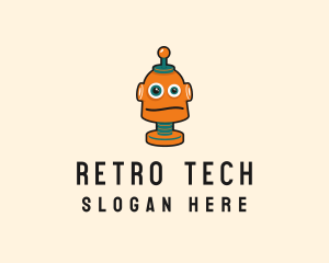 Tech Robot Character logo design