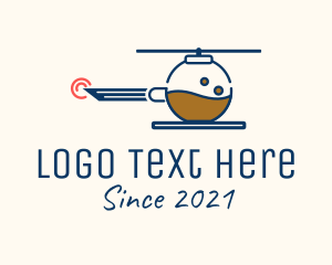 Coffee Shop - Helicopter Coffee Experiment logo design