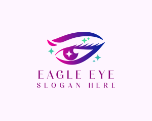 Eye Beauty Sparkle logo design