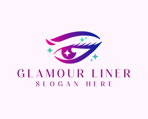 Eyeliner - Eye Beauty Sparkle logo design