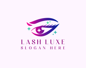 Eye Beauty Sparkle logo design