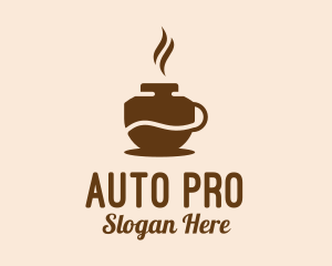 Mocha - Brown Hot Coffee logo design