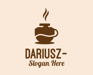Coffeehouse - Brown Hot Coffee logo design