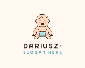 Cartoon - Baby Newborn Nursery logo design