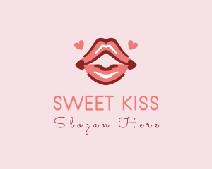 Kiss - Sexy Lips Kiss logo design