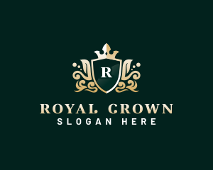 Crest Royal Shield logo design