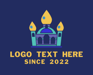 Rental - Colorful Inflatable Tower logo design