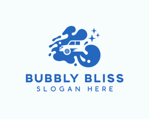 Bubbles Car Wash Garage  logo design