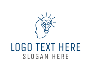 Light Bulb - Head Care Idea logo design