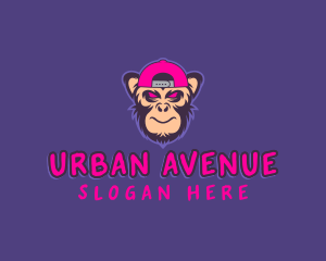 Street - Street Monkey Punk logo design