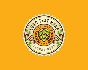 Craft - Hop Distillery Brewery logo design