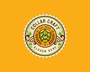 Hop Distillery Brewery logo design